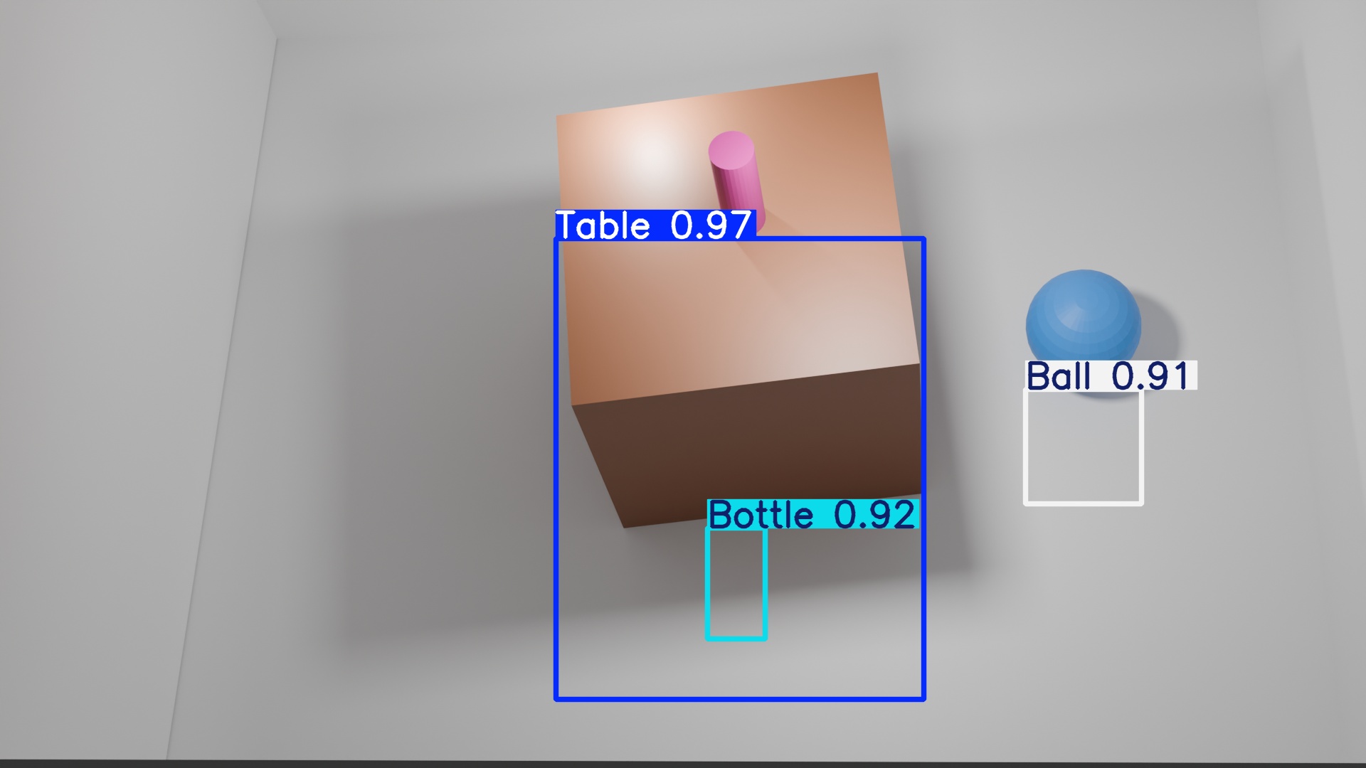 3D rendered scene without annotations